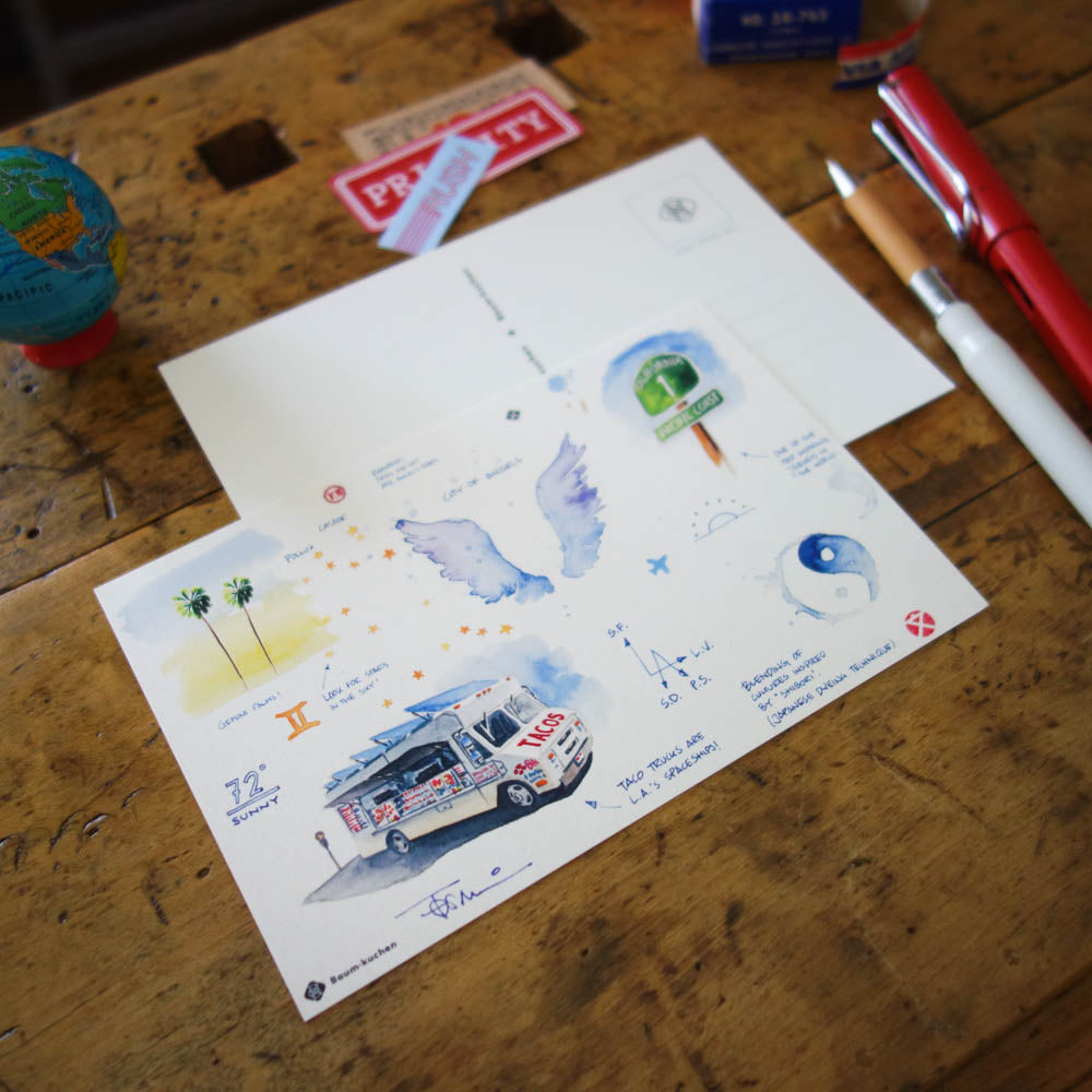 [BK Original Postcard] Los Angeles